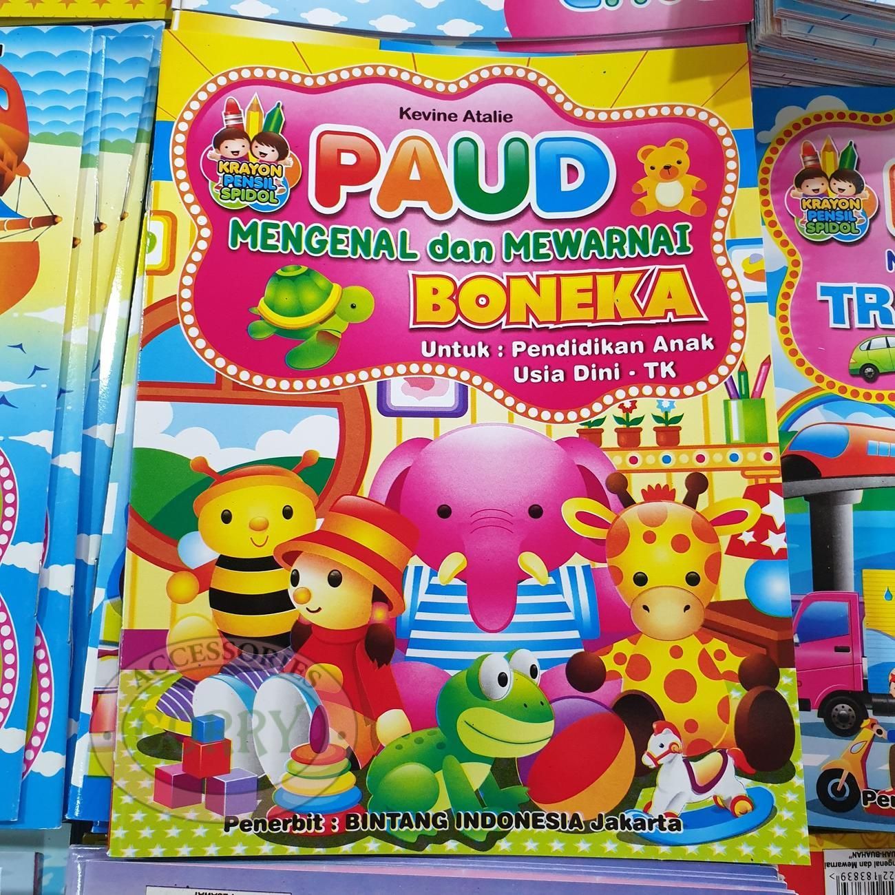 Buku Belajar Anak Mengenal Dan Mewarnai Boneka Untuk PAUD TK Gambar Murah - Main view