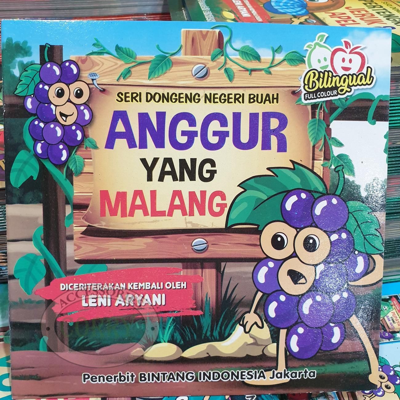Buku Cerita Anak Seri Dongeng Negeri Buah Anggur Inggris Indonesia Berwarna Bilingual - Main view