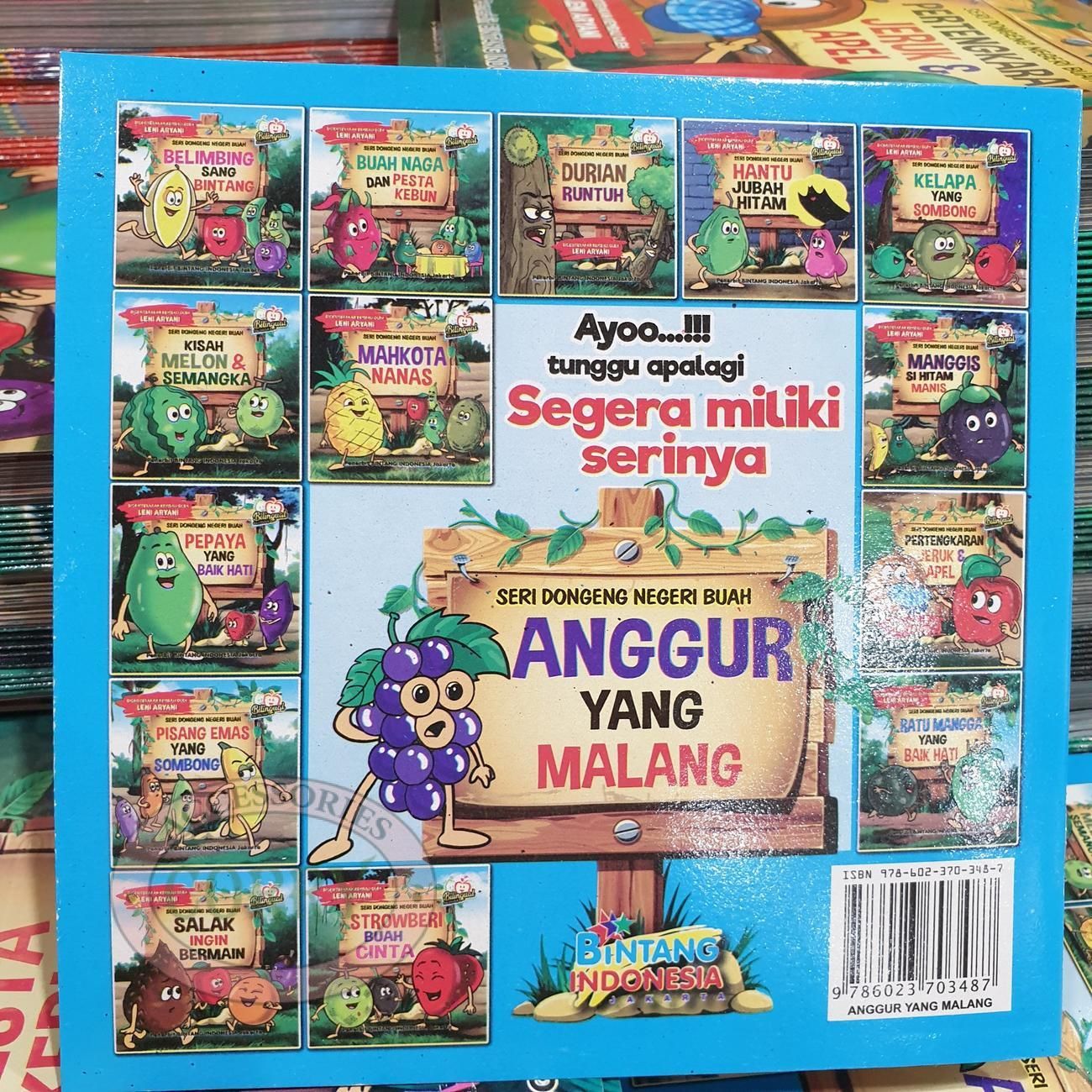 Buku Cerita Anak Seri Dongeng Negeri Buah Hantu Jubah Hitam Inggris Indonesia Berwarna Bilingual - Main view