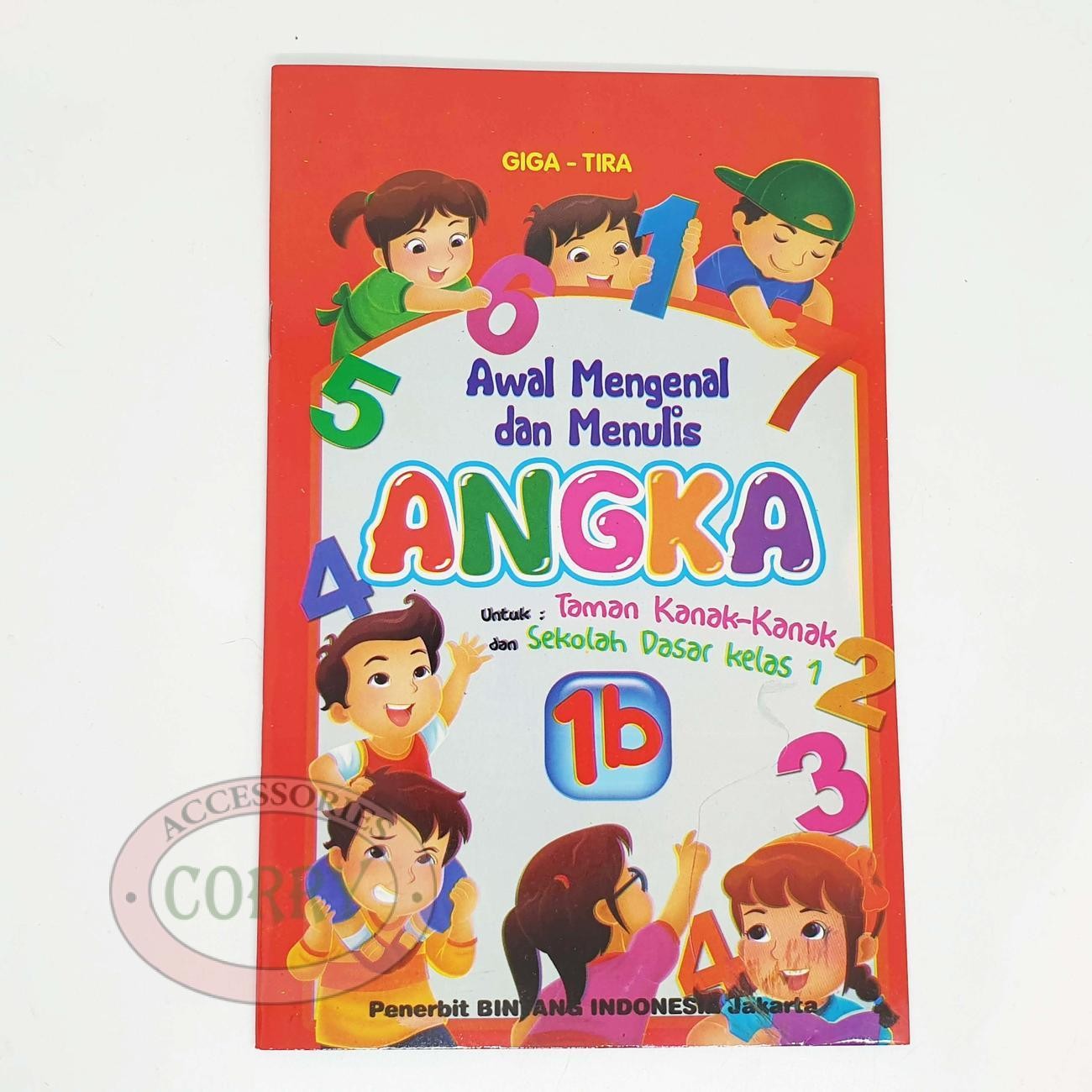 Buku Belajar Anak Mengenal Menulis Angka Gambar 1B Edukasi Murah - Main view