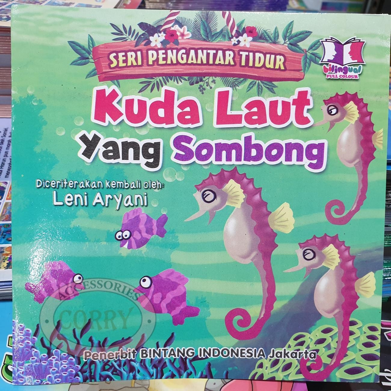 Buku Cerita Anak Dongeng Pengantar Tidur Kuda Laut Inggris Indonesia Berwarna Bilingual - Main view