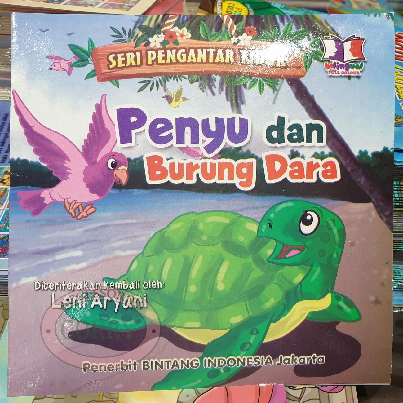 Buku Cerita Anak Dongeng Pengantar Tidur Penyu Inggris Indonesia Berwarna Bilingual - Main view