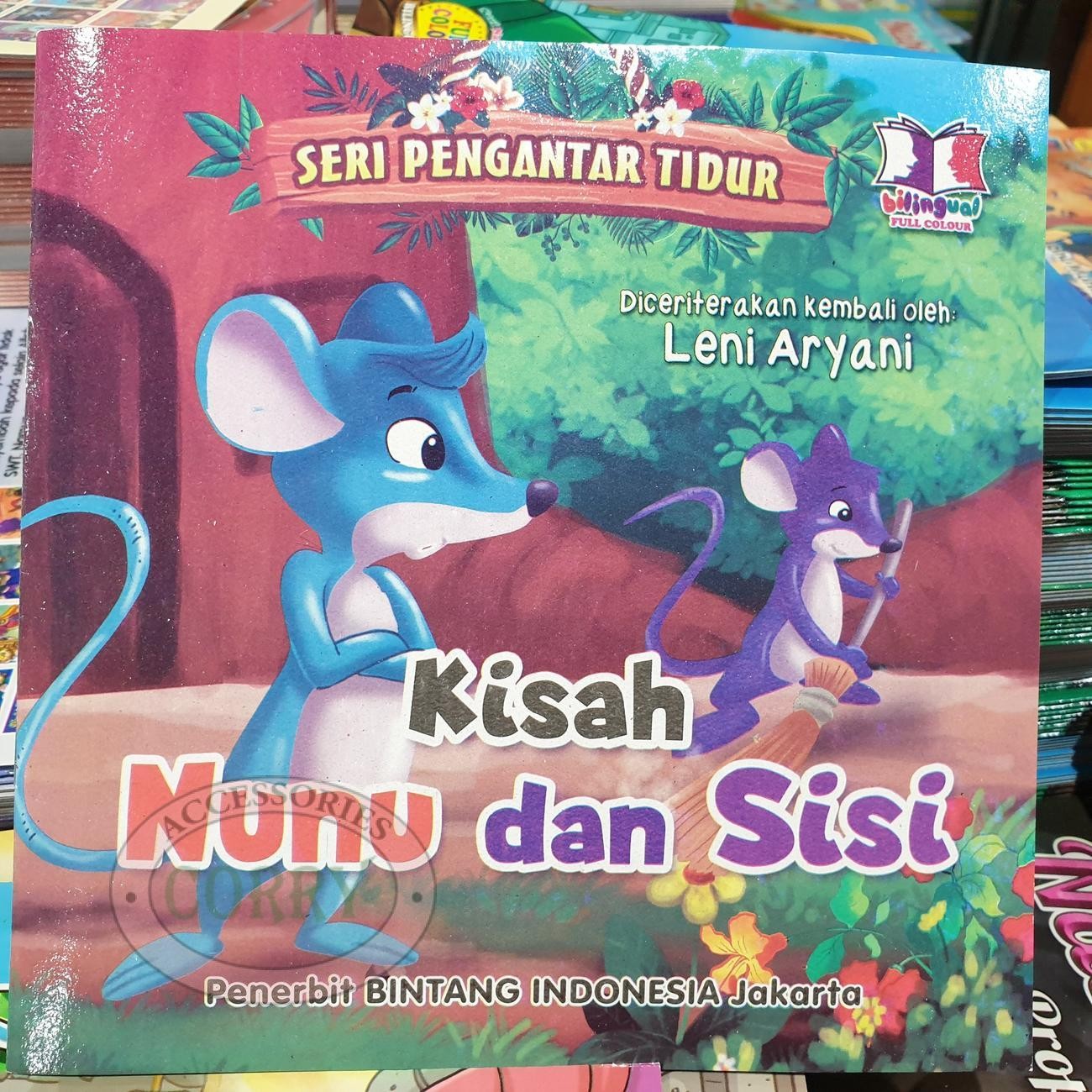 Buku Cerita Anak Dongeng Pengantar Tidur Tikus Inggris Indonesia Berwarna Bilingual - Main view