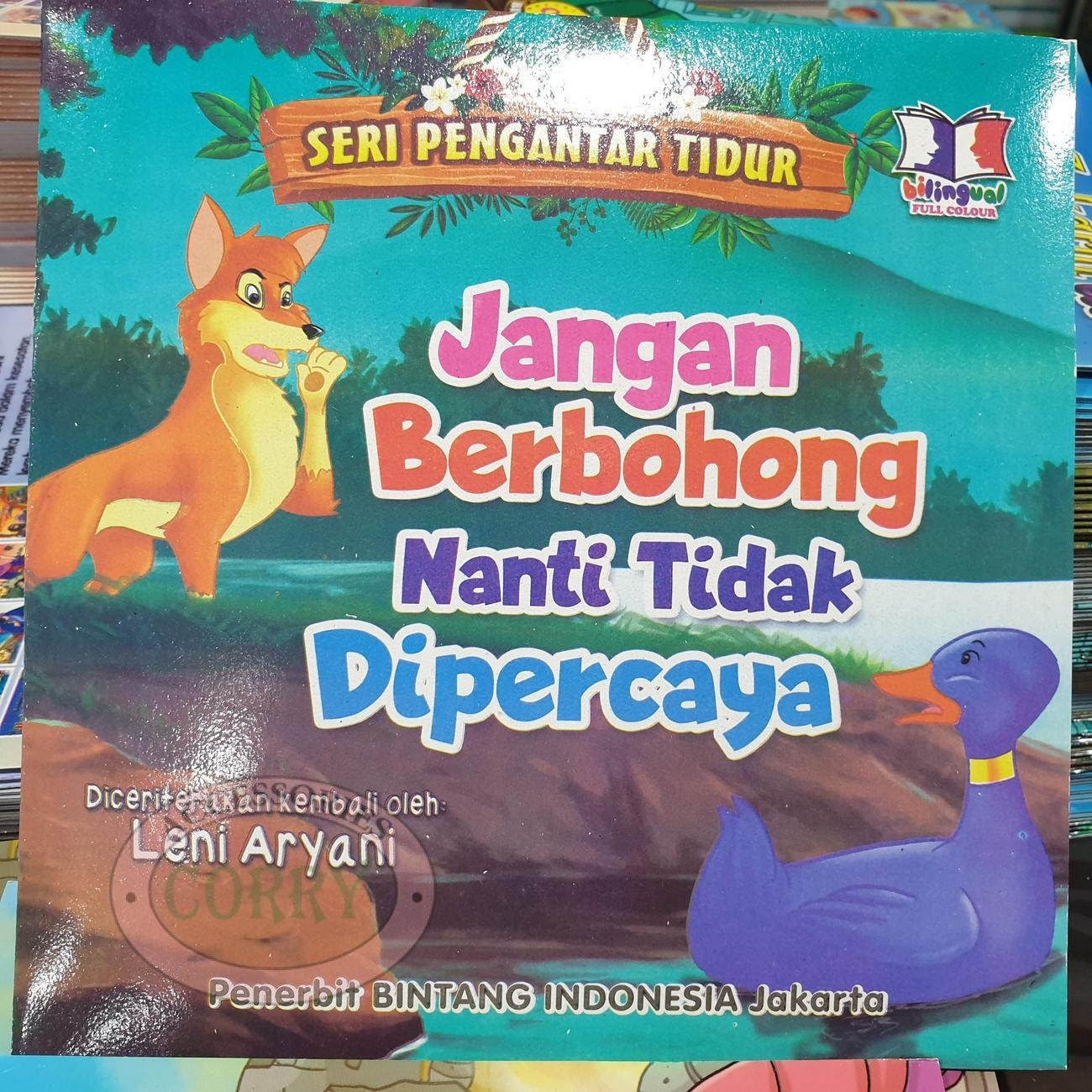 Buku Cerita Anak Dongeng Pengantar Tidur Serigala Inggris Indonesia Berwarna Bilingual - Main view