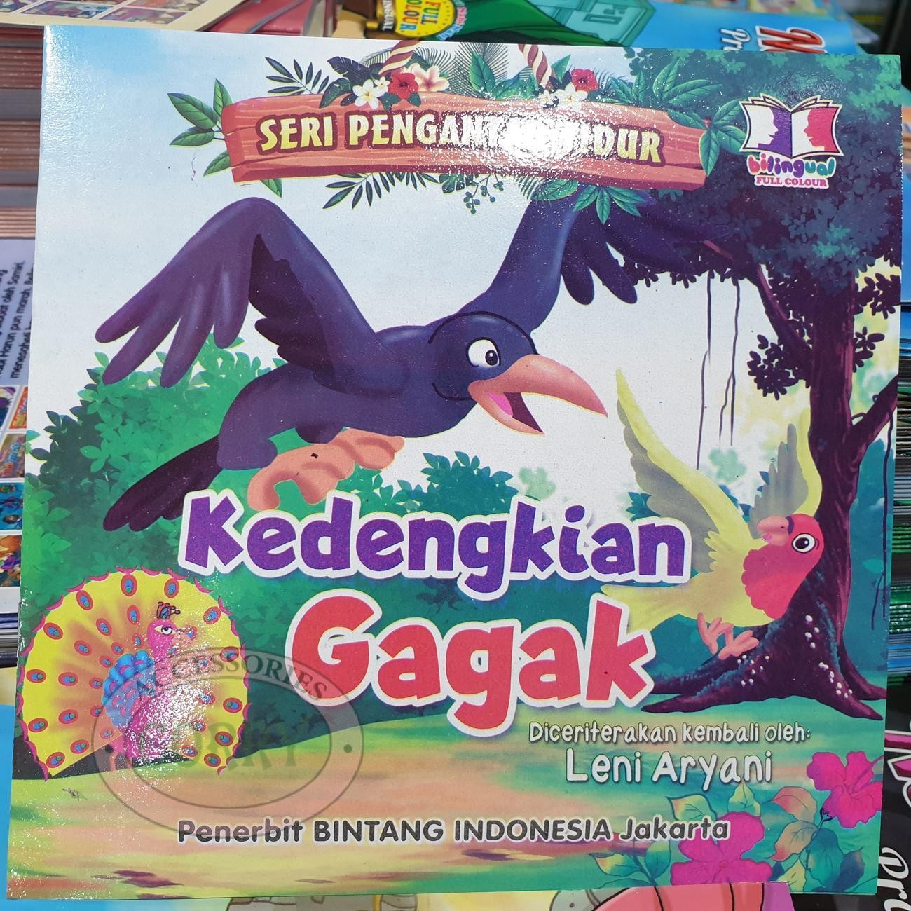 Buku Cerita Anak Dongeng Pengantar Tidur Burung Gagak Inggris Indonesia Berwarna Bilingual - Main view