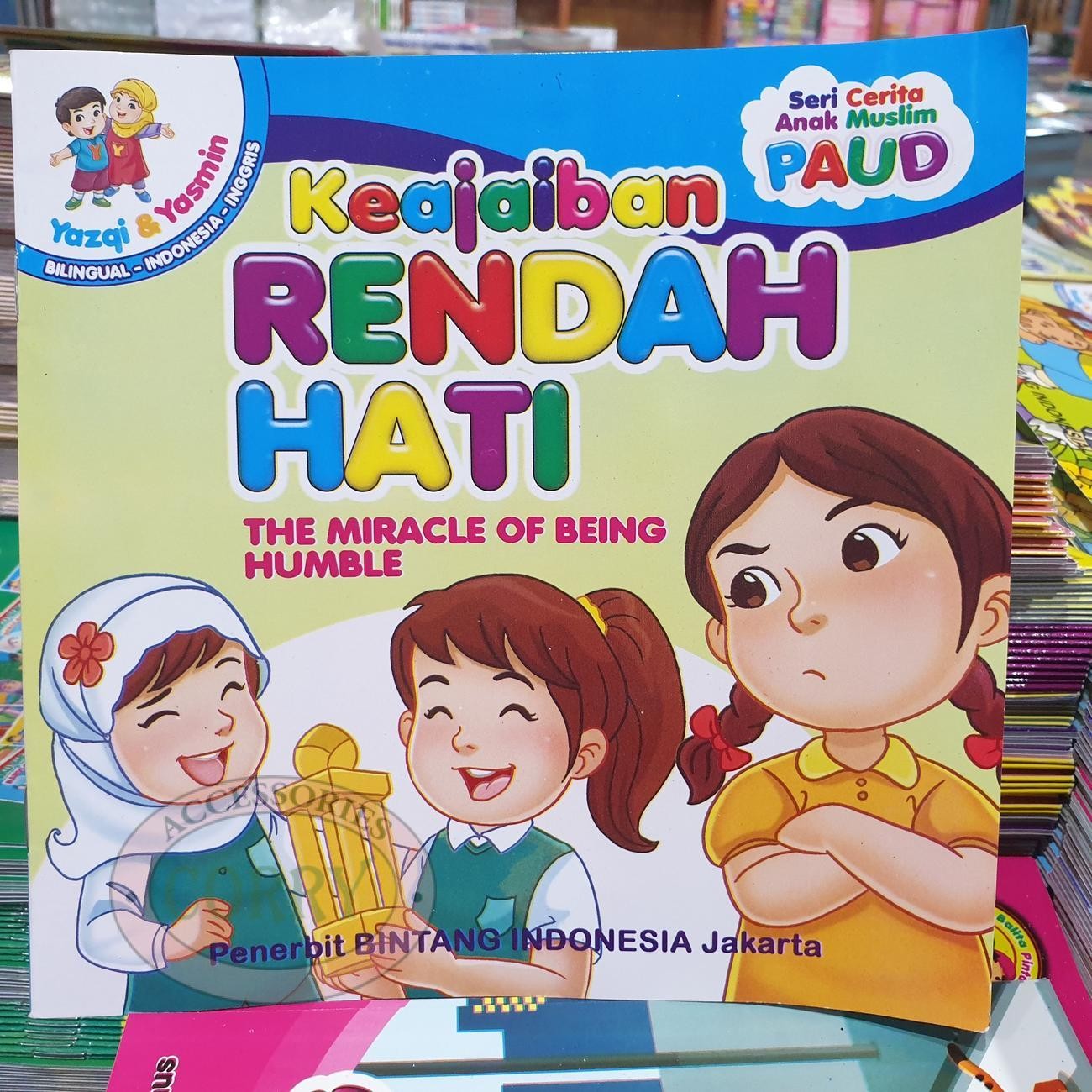 Buku Cerita Anak Muslim Yazqi Yasmin Rendah Hati Inggris Indonesia Berwarna Bilingual - Main view