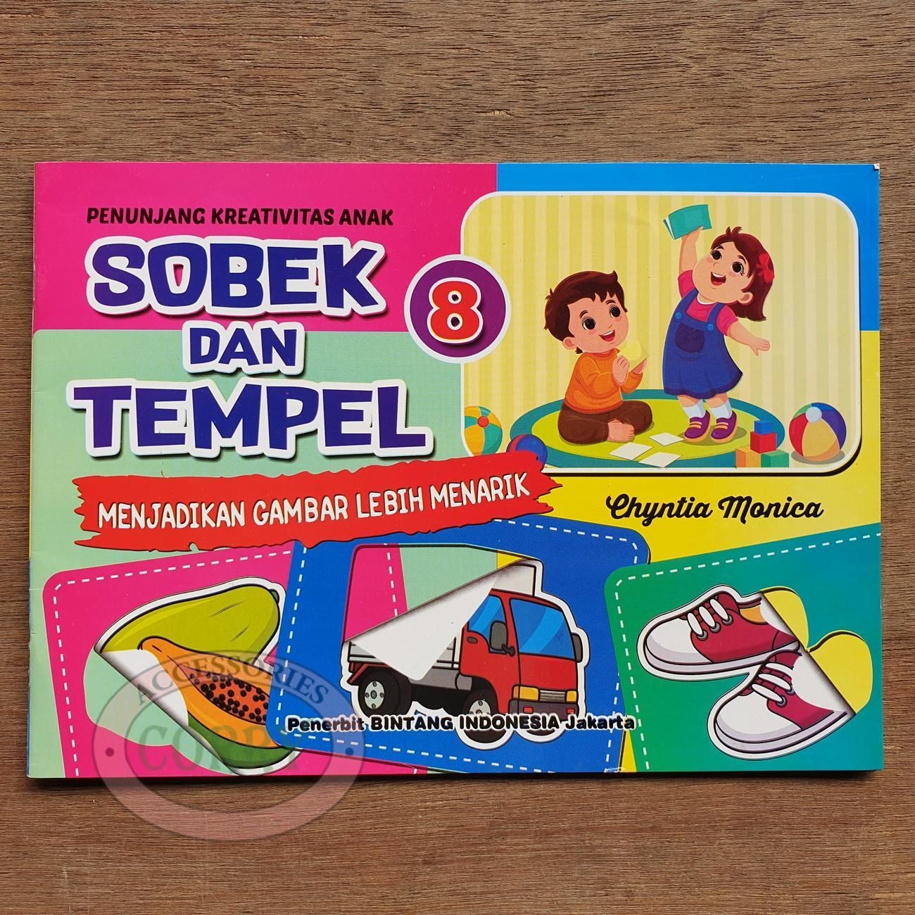 Buku Kreativitas Anak Sobek Dan Tempel 8 Gambar Warna Edukasi Belajar Color - Main view