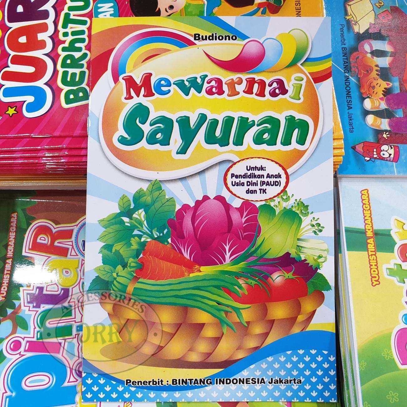 Buku Belajar Anak Mewarnai Sayur Sayuran PAUD Dan TK Color Book Murah - Main view