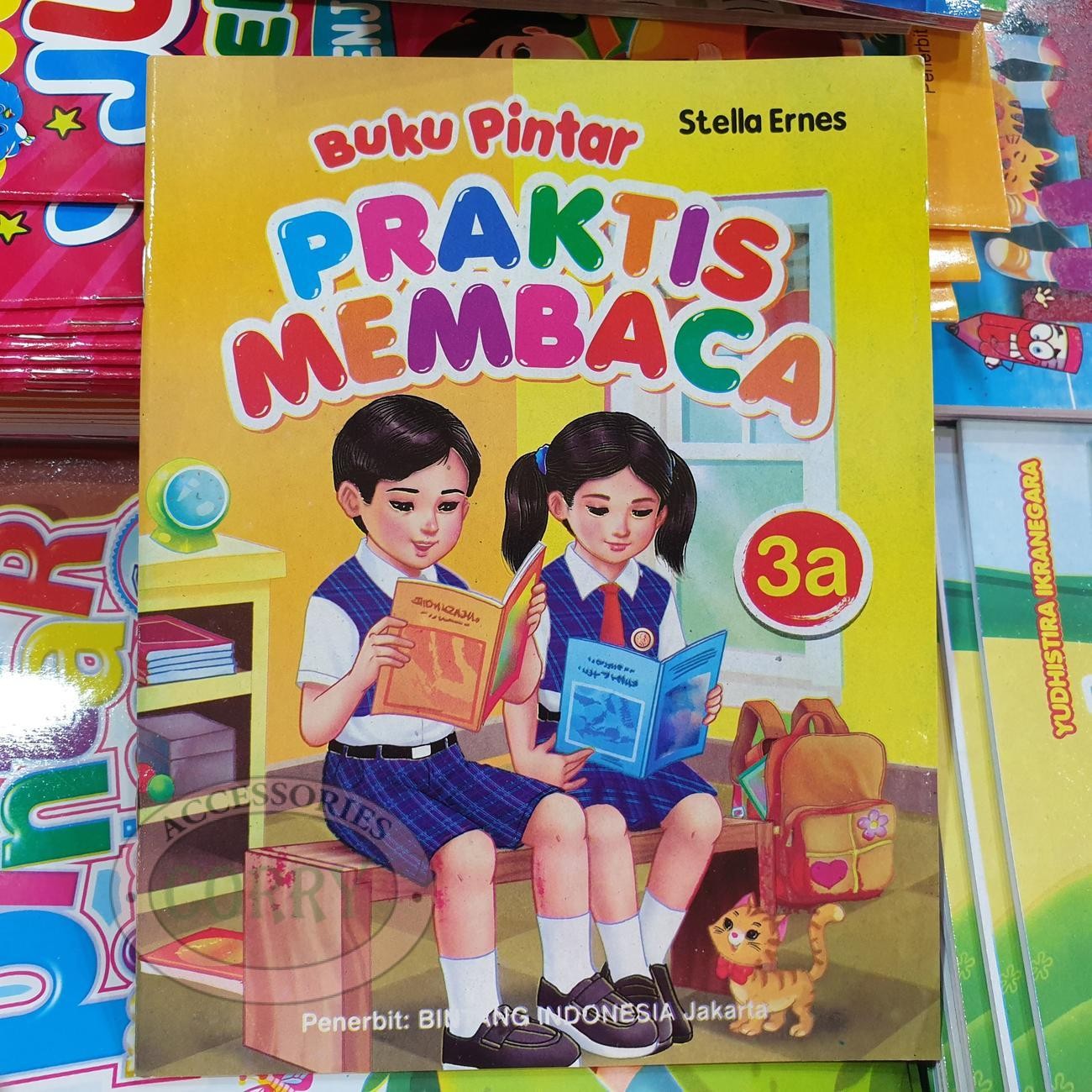Buku Belajar Anak Pintar Praktis Membaca Gambar Kata 3A Stella Ernes Murah Latihan Di Rumah - Main view
