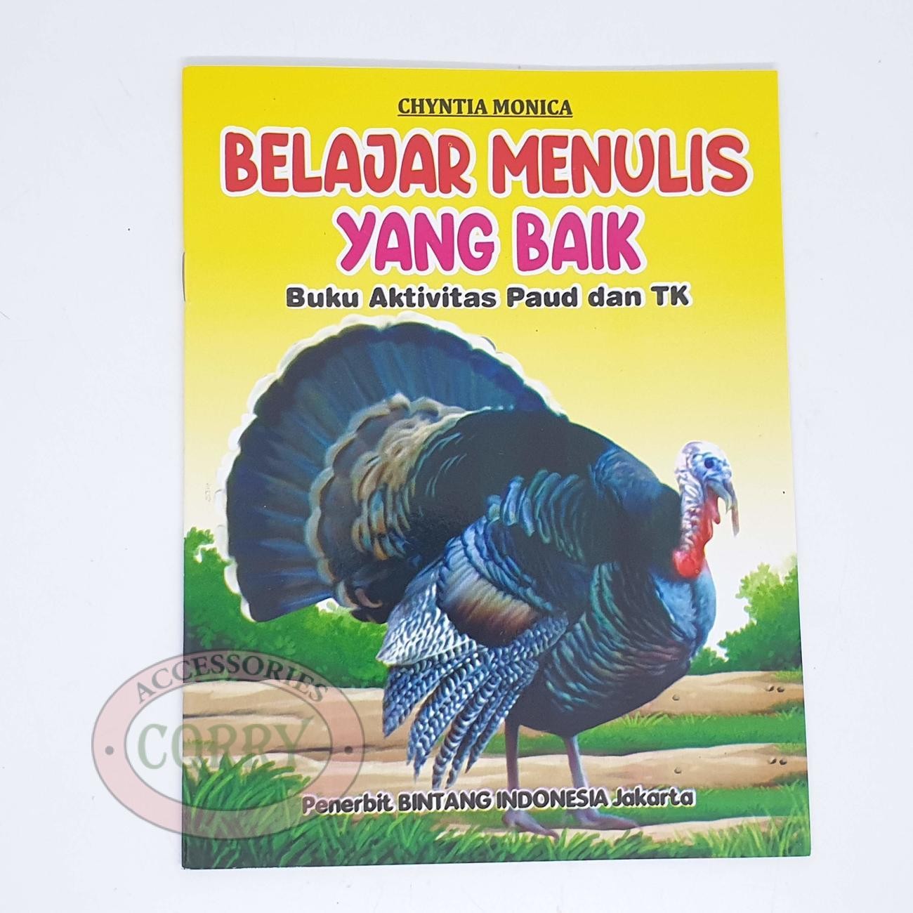 Buku Anak Belajar Menulis Yang Baik Huruf Gambar Hewan TK PAUD Edukasi Murah - Main view