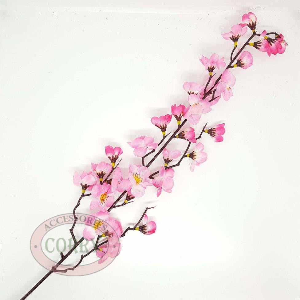 Hiasan Bunga Meihwa Sakura Pink 70 Cm Imlek Plastik Polyester - Main view