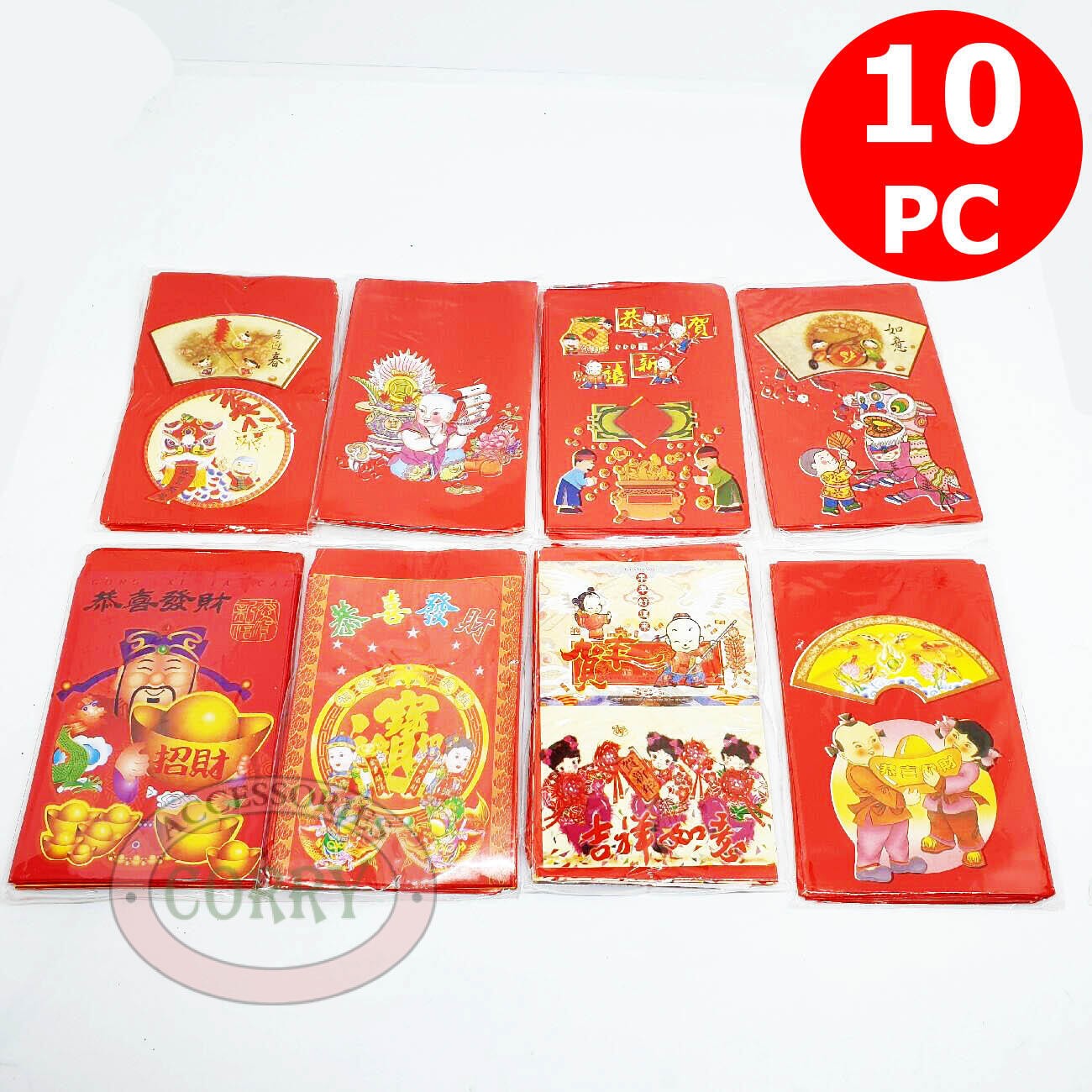 Angpao Imlek Murah Isi 10 Merah 10 Cm Amplop Lokal Indonesia - Main view