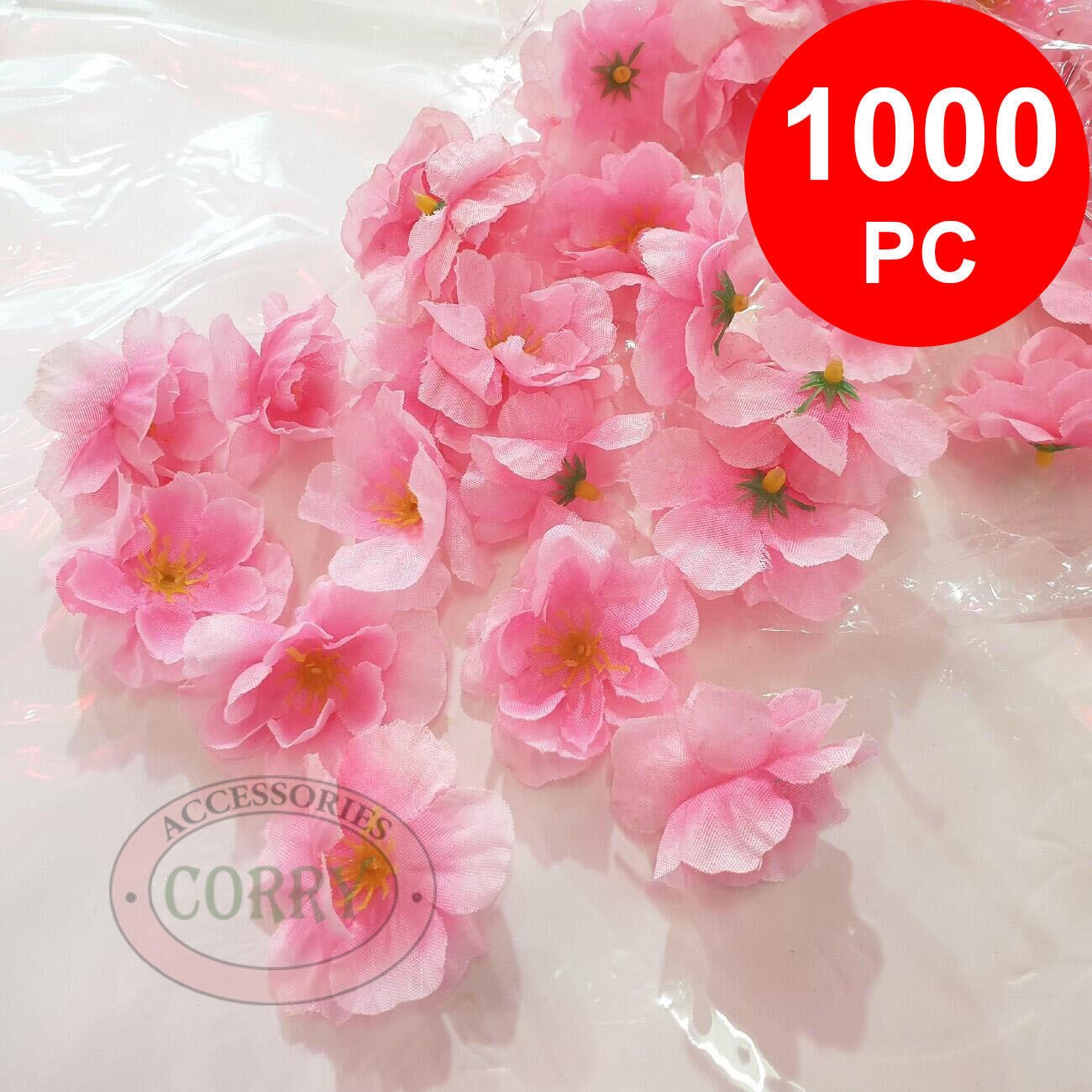 Bunga Meihwa Sakura Pink 1000 Pc Bulk Grosir Mahkota Rontok Dekorasi Kuntum Copotan Grosir - Main view