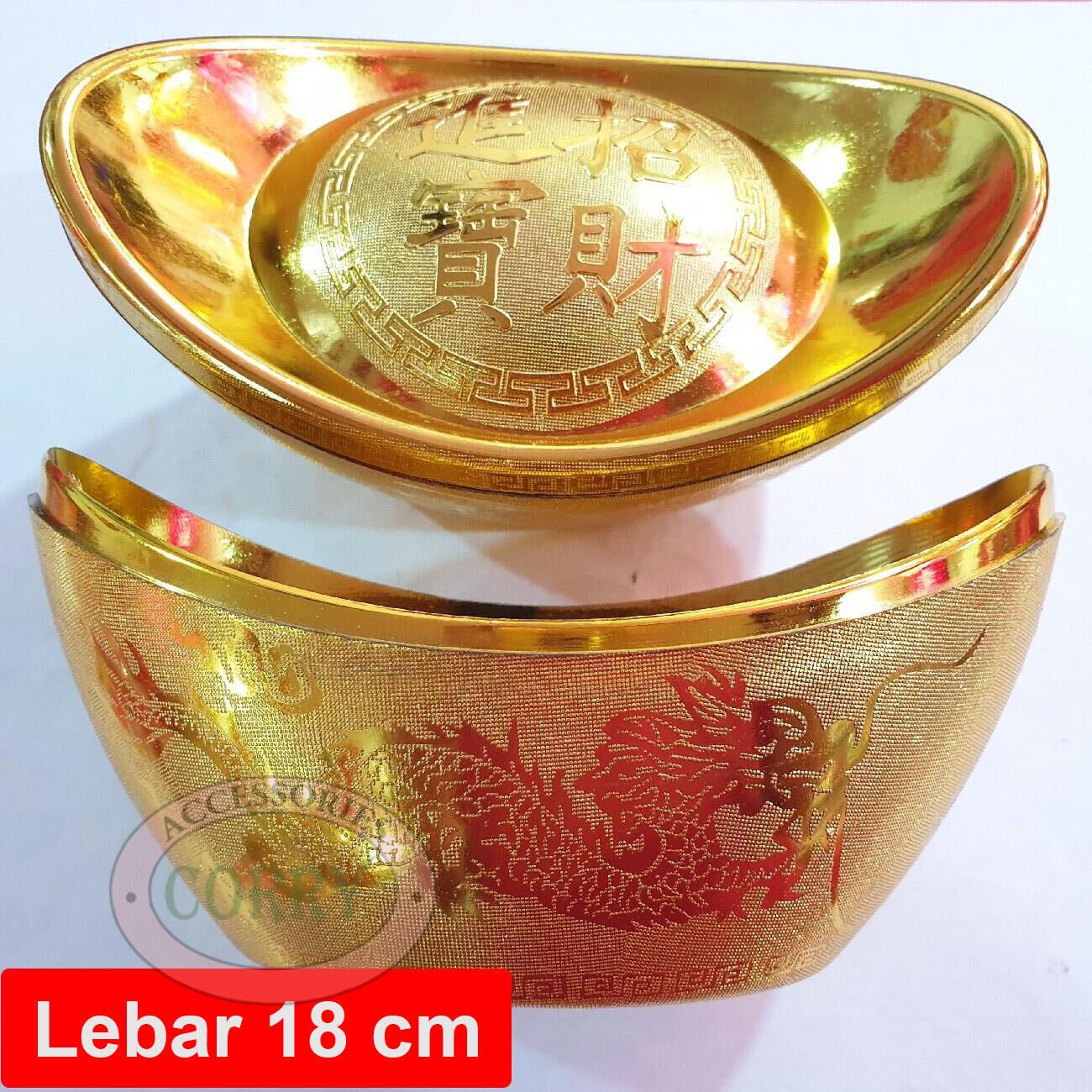 Tempat Permen Yenpao Sincia 18 Cm Emas Naga Burung Besar - Main view