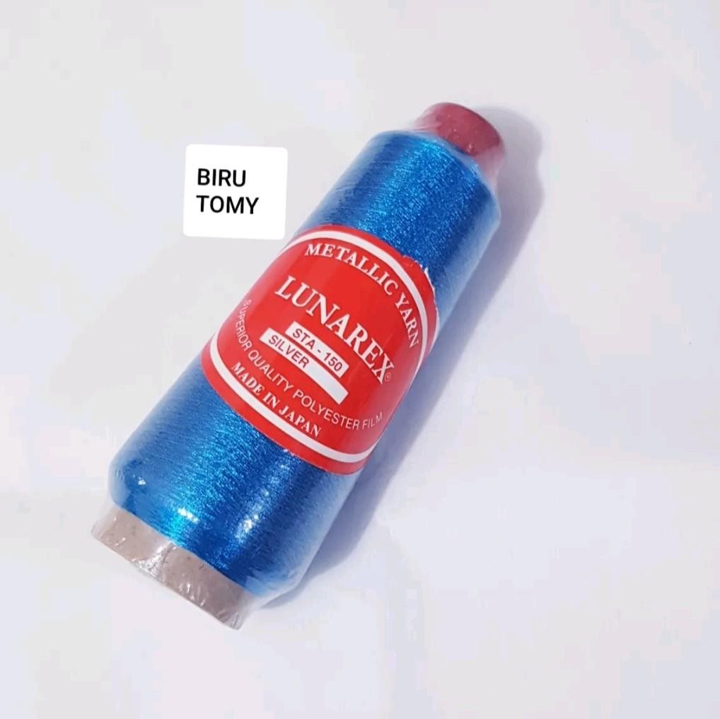 Benang Bordir Pradise Lunrex Polyester Metalik Hijau, Benhur, Biru Tomy - Hijau - Main view