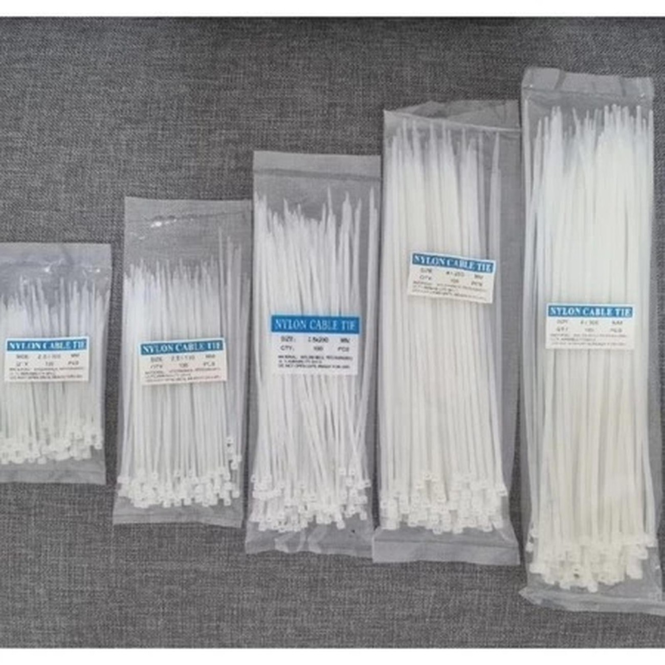 Kabel Ties, Nylon Cable Tie Isi 100 pcs /Pak Tag 2, 5 x 100 - Main view