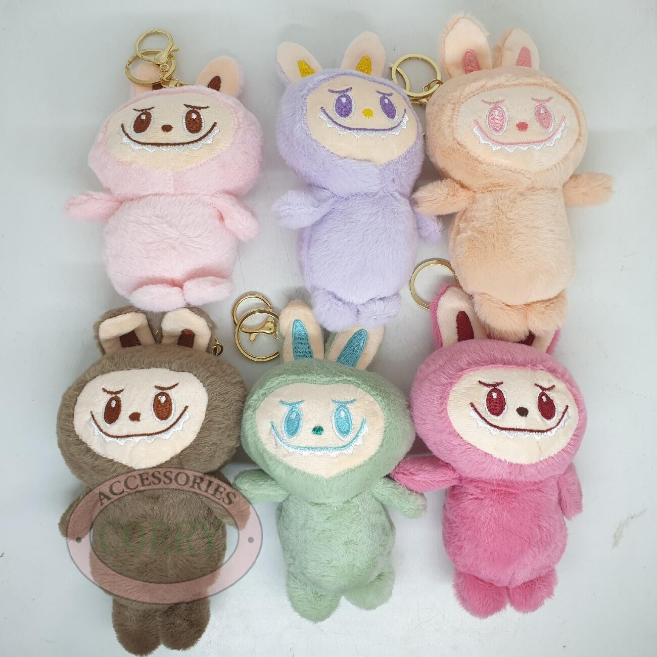 Gantungan Tas Boneka Labu 17 Cm X 10 Cm Bubu Coklat Pink Hijau Ungu Salem - Main view