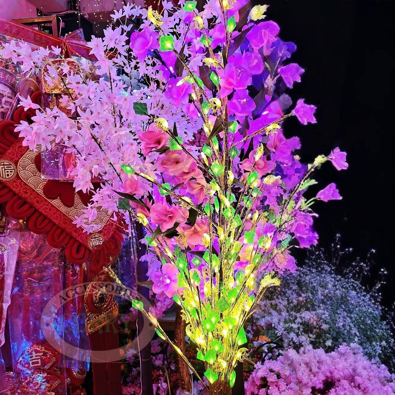 Pohon Lampu LED Ketupat Idul Fitri Lebaran Warm White Kuning 150 Cm LED 1.5m Meter - Main view