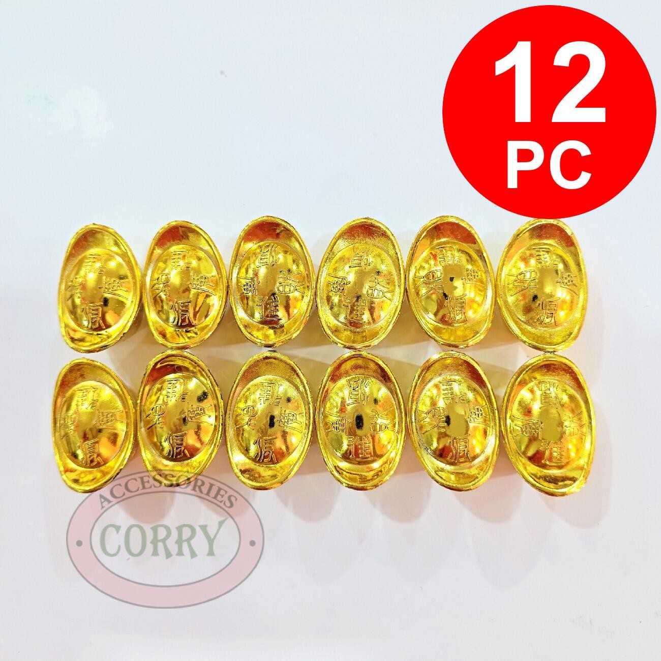 Hiasan Uang Imlek Fu Yen Pao Yenpao Imlek Sincia 3 Cm 12 Pc Emas Murah - Main view