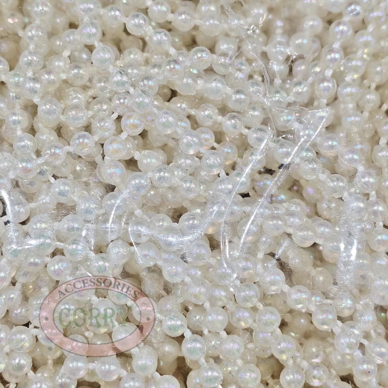 Rantai Mote 3mm Putih Mutiara Grosir Suvenir Pesta Souvenir Dekorasi Parsel Hampers - Main view