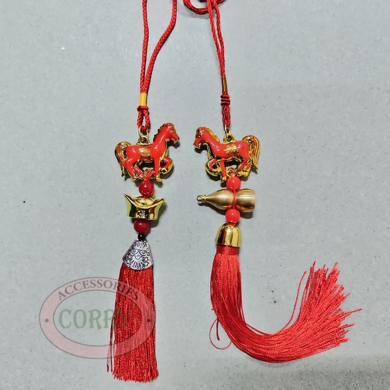 Gantungan Imlek Kuda 2026 Merah Pink Kuning Ungu Sincia - Main view