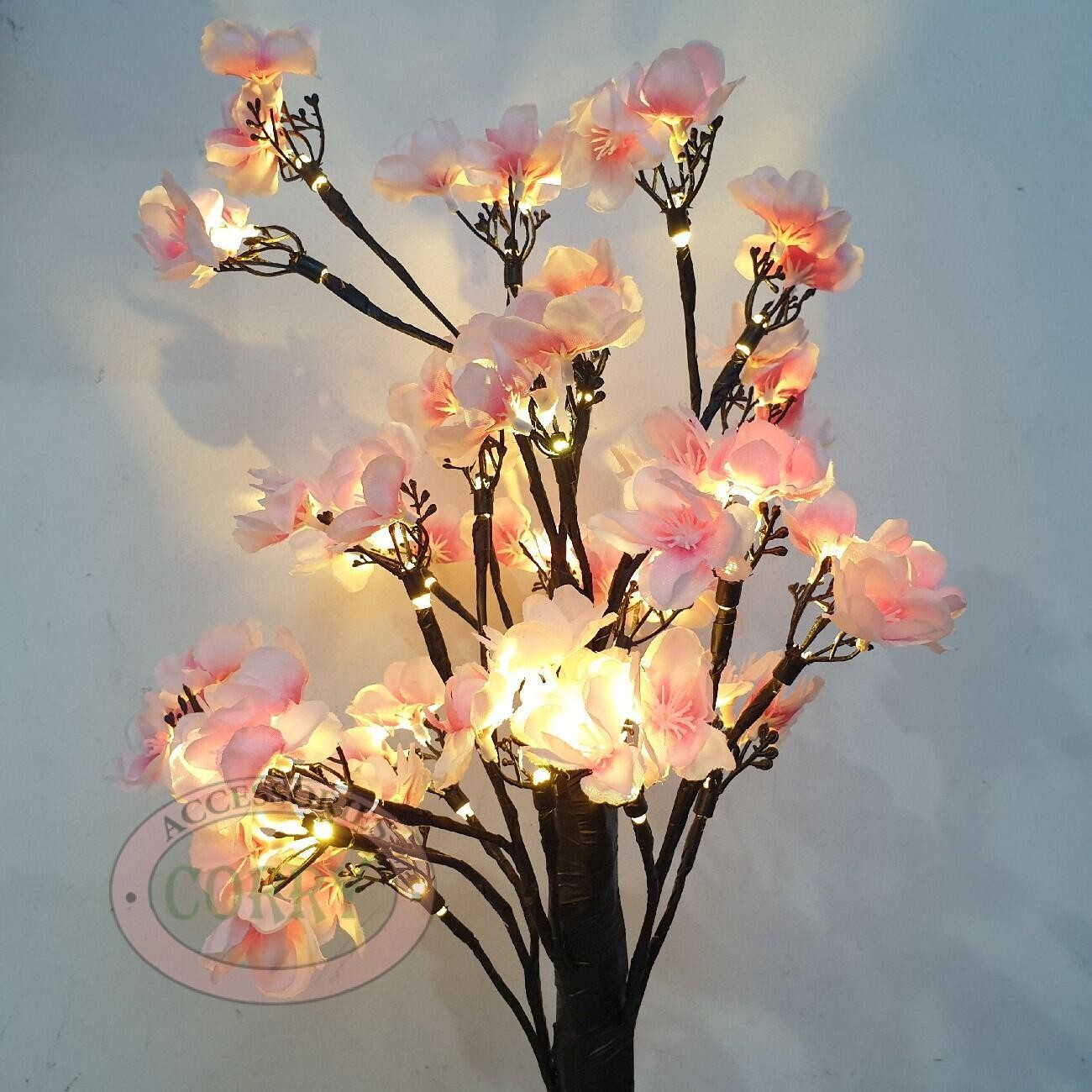 Pohon Cherry Imlek Sakura Pink Hitam 60 Cm Lampu LED Sincia - Main view