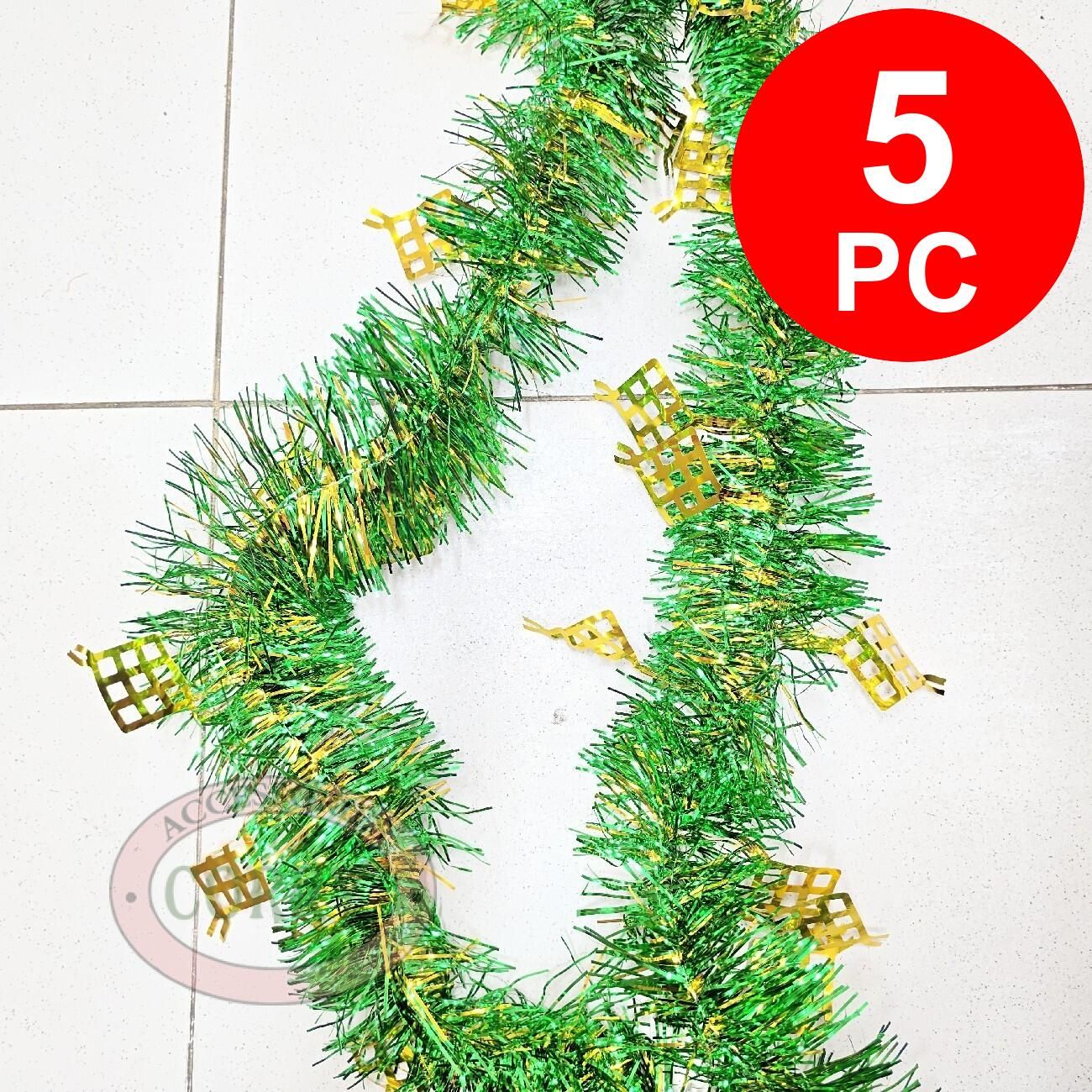 Slinger Garland 5 Pc Lebaran Idul Fitri Puasa Hari Raya Kuning Hijau 2 Meter 2m Garlan - Main view