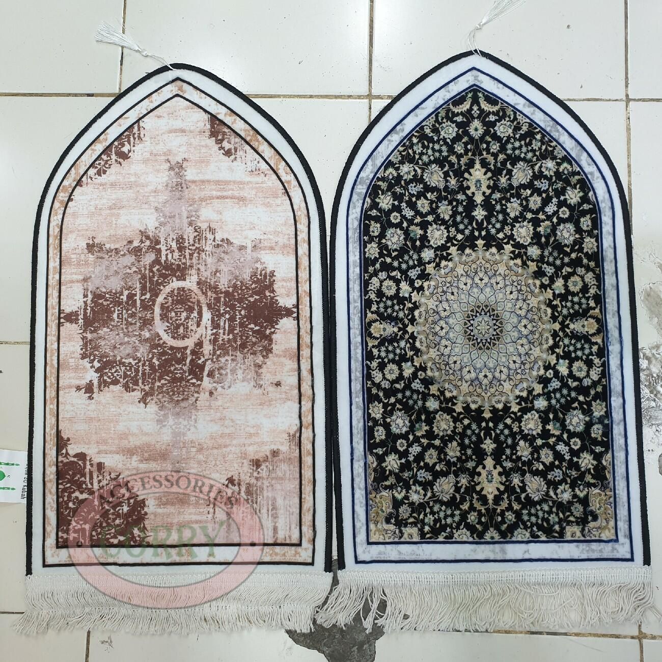 Sajadah Anak Kepala Kecil 35 X 60 Cm Model Gerbang Lancip Gantung Gambar Merah Biru Putih Batik Murah - Main view
