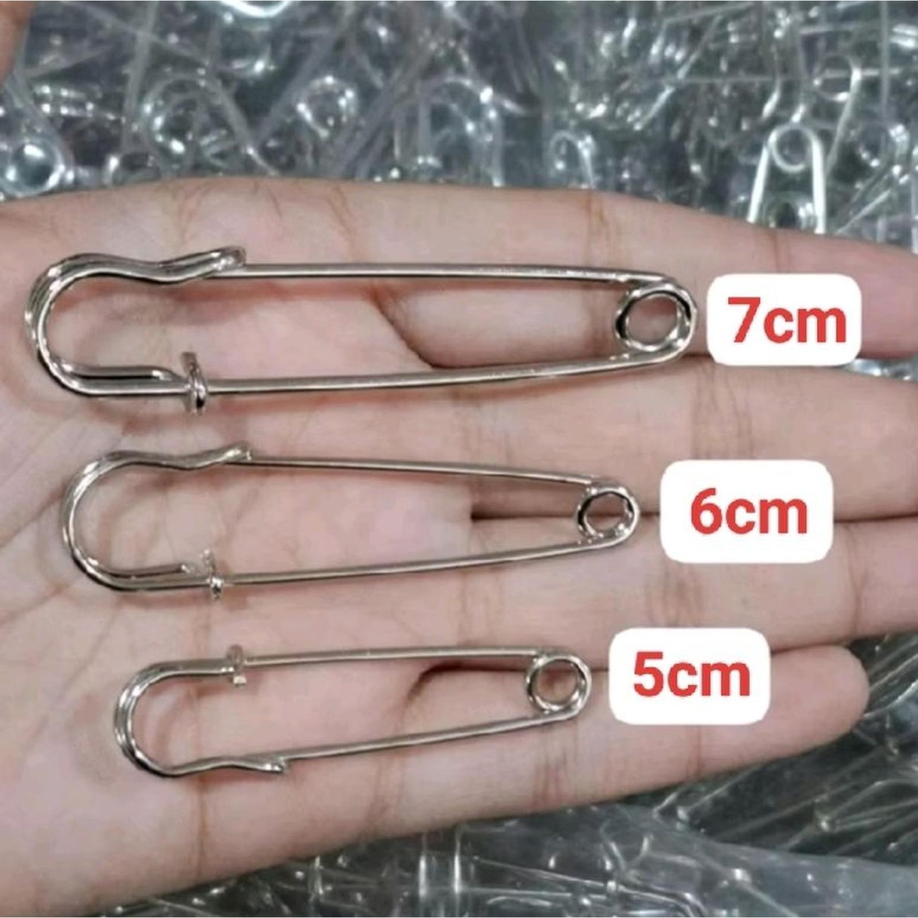 Peniti Kasur, Peniti Bros, Peniti Besar Isi 10 PCS, Peniti Sprei, Peniti Bross 5 Cm 6 Cm 7 Cm - Main view